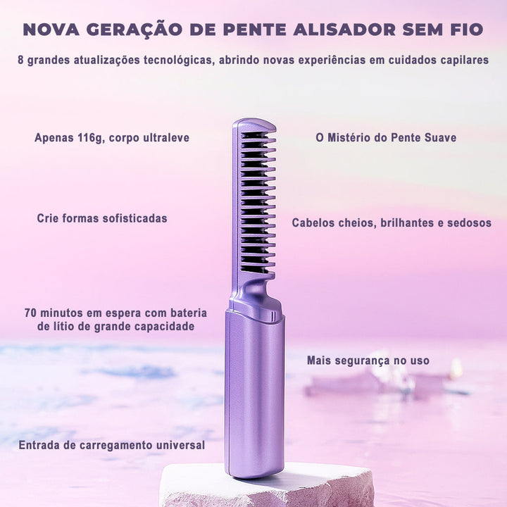 Skanto | Glatzza Mini-Glattbørste — Silky smooth drømmehår på 60 sekunder som fanger alles blikk!