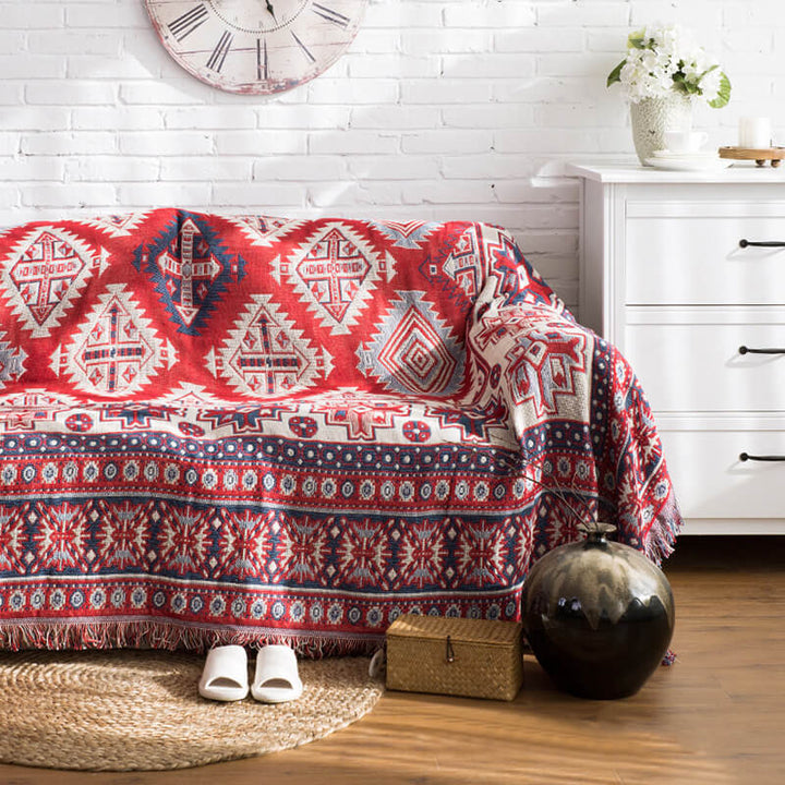Bohemske strikkede kaster for sofasmykke | Skanto