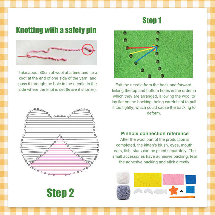 Skanto | DIY Broderi Dukke Sett for Barn — Slipp løs leken kreativitet og stolthet i små hender!