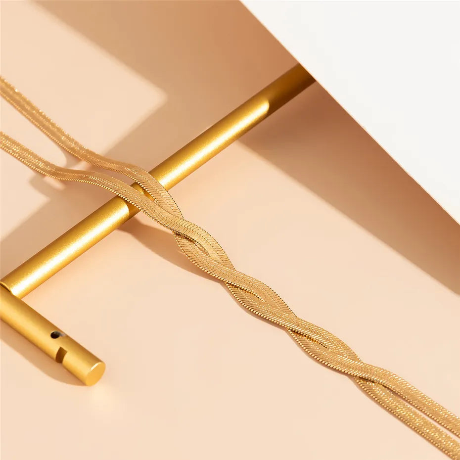 FlexiChain Halskjede – Justerbar Elegant Stil Skanto