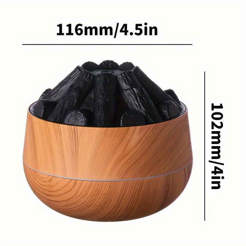 Skanto | Fire Diffuser - Mini simulert kullild luftfukter med realistisk flammeeffekt