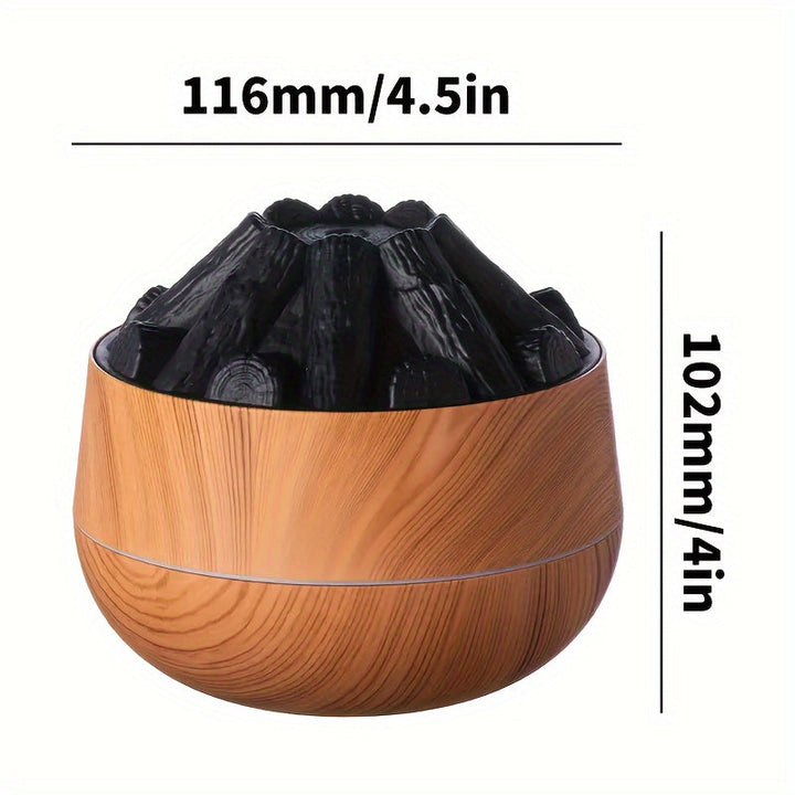 Skanto | Fire Diffuser - Mini simulert kullild luftfukter med realistisk flammeeffekt
