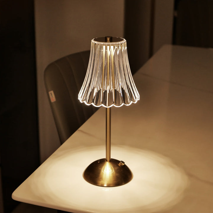 Crystaluxe Lamp - LED Krystall Bordlampe med Berøringsfunksjon Skanto