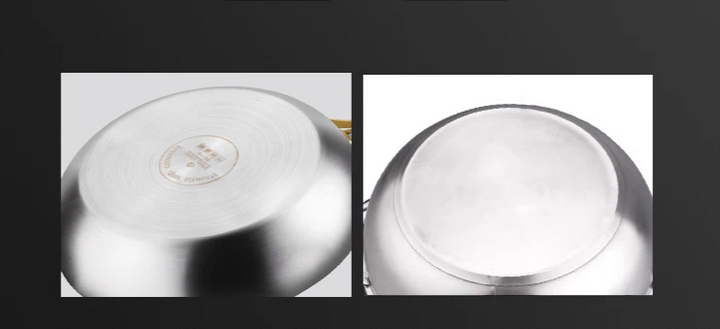 ChefSteel – Profesjonell Rustfritt Stål Stekepanne for Gass & Induksjon Skanto