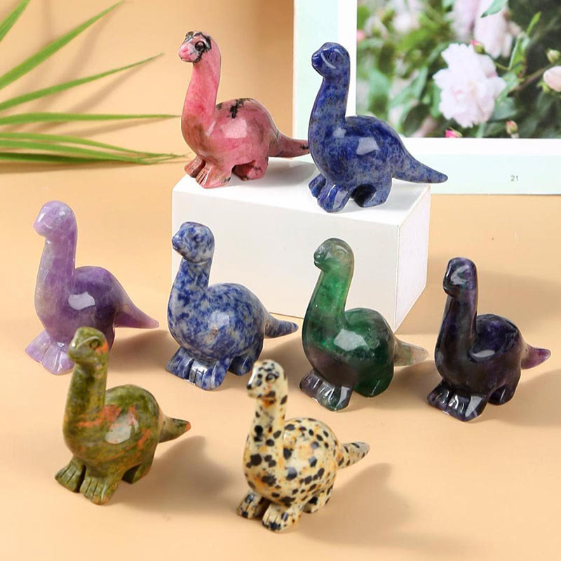 Skanto | Frendorf 2.5 Tommers Krystall Dinosaur Hjemmedekorasjon Edelsteinsdekor