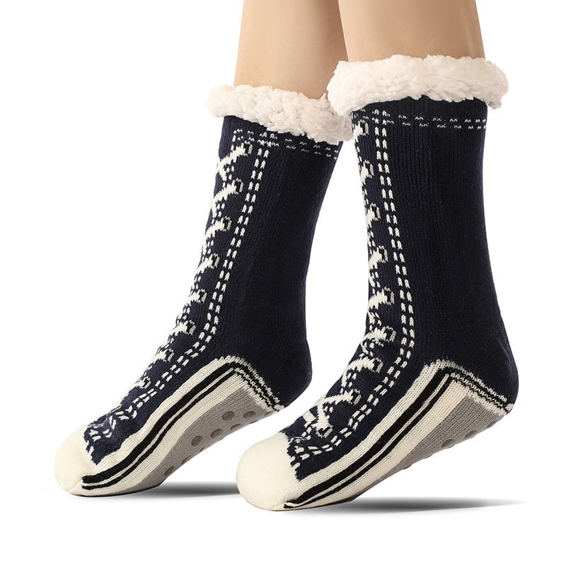 Skanto | Ultra-tykke Cashmere Slippers Sokker S