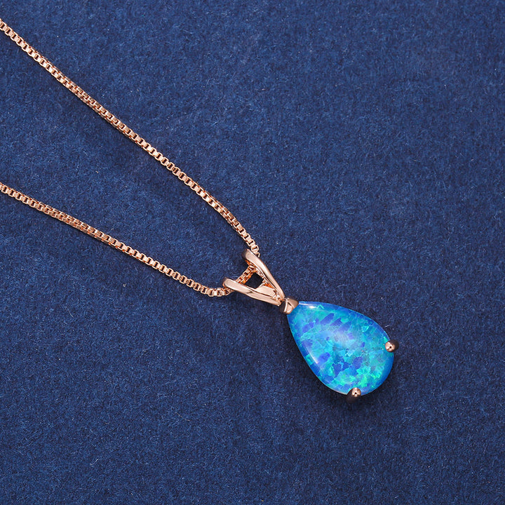 Skanto | Minimalist Dråpe Opal Hengende Smykke - Selina