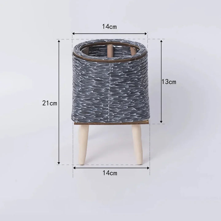 Skanto | Nordisk Håndvevd Imitaasjon Rattan Blomsterpotte