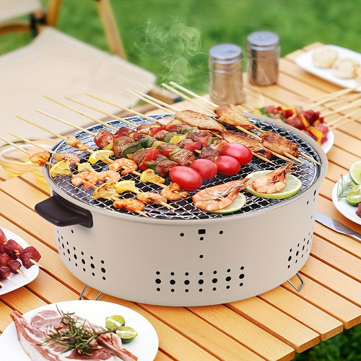 Innendørsgrill uten røyk – Elektrisk grillplate med fettavrenning og 2000W effekt | Skanto