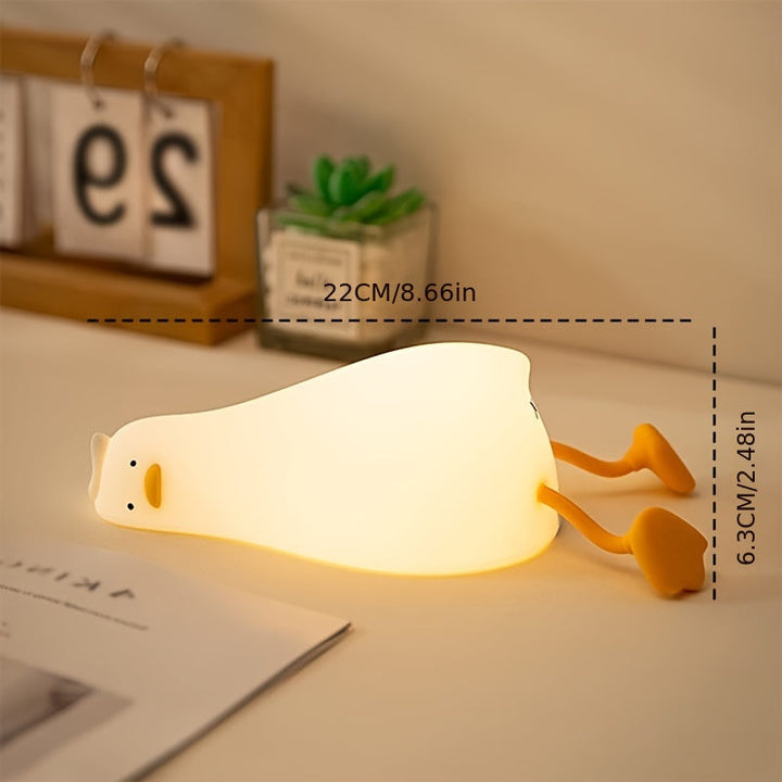 Skanto | Sleeping Duck Lampe - Oppladbar Dimmbar Silikon Nattlys