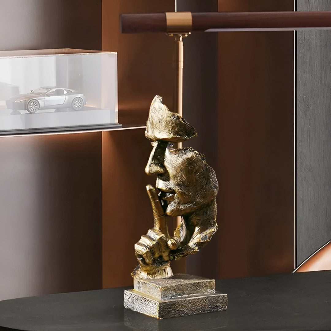 Abstract Thinker Skulptur – Moderne Deco Figur laget av Harpiks | Perfekt for Stue & Kontor | Skanto