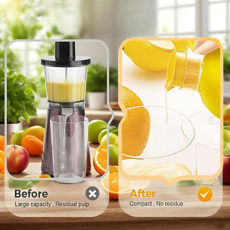 Bærbar manuell sitrusjuicer skål
