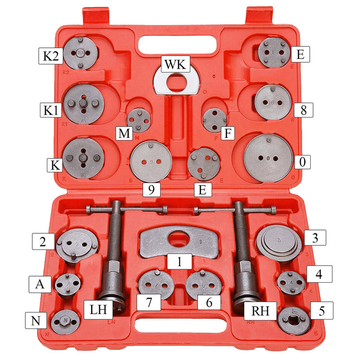 22 PCS Bremskaliper Tilbakestillingsverktøysett Universal | Skanto