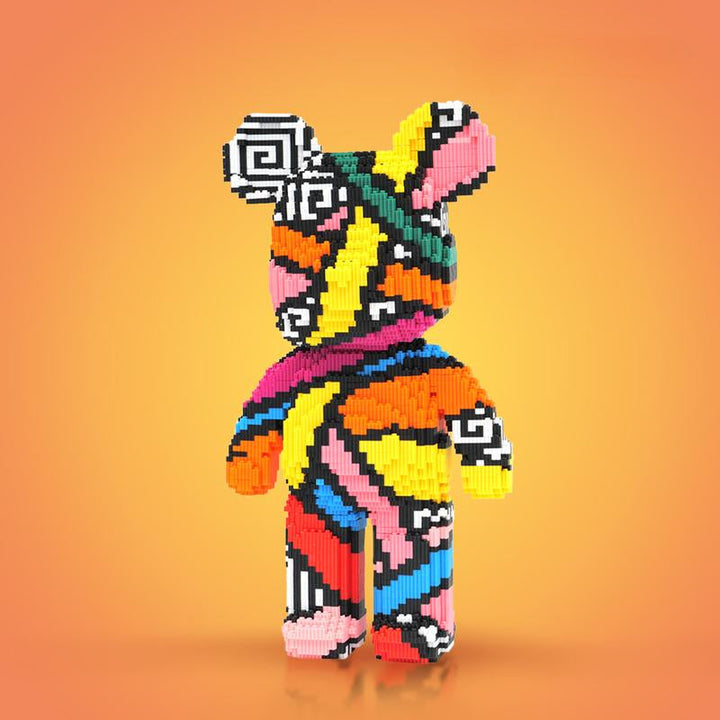 Skanto | DIY Pixel Art Blokk Bjørn Figurer – Kreativ Bygging & Samle Utstilling