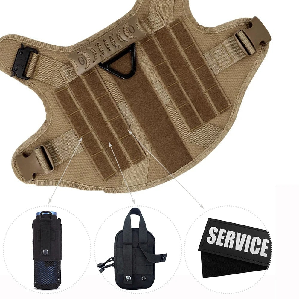 Skanto | KrachtGrip Hundesele – Justerbar Taktisk Sele for Trening & Turer