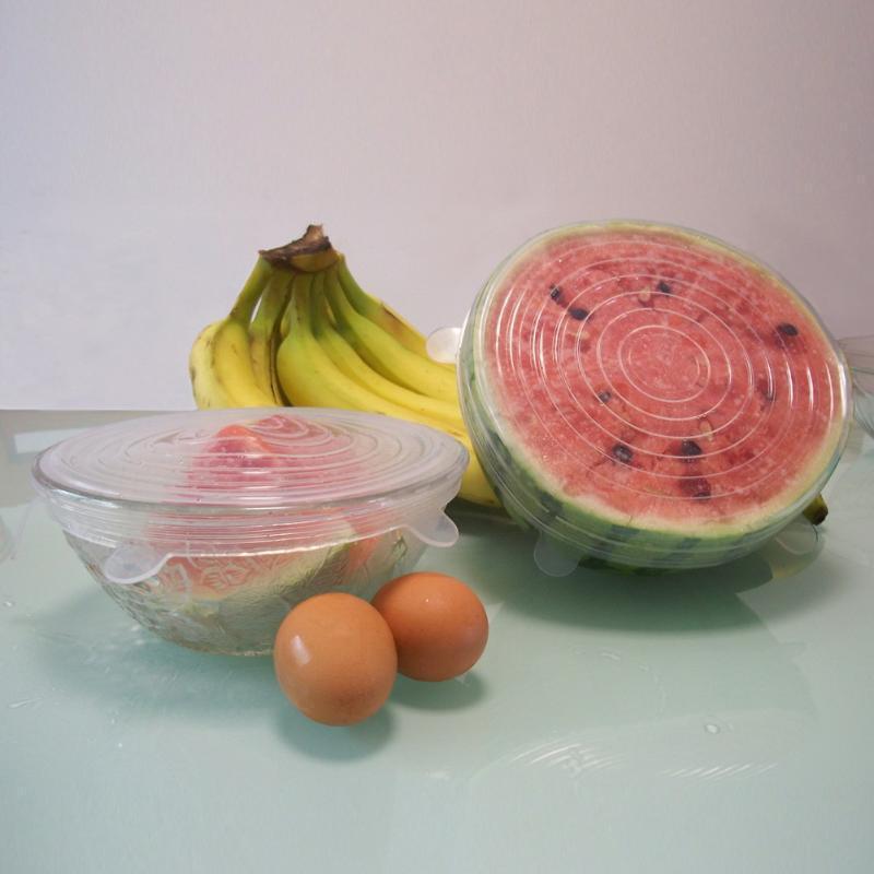 Norvo | Gjenbrukbare Silikon Stretch Lokker  6stk Universelle Boller Lokk Cover