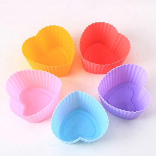 6stk Muffin Kake Gjenbrukbare Silikone Bakeformer | Skanto