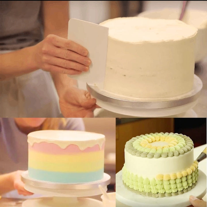 6Pcs Set Kake Snurrende Kakefat Roterende Bord Kakebord | Skanto