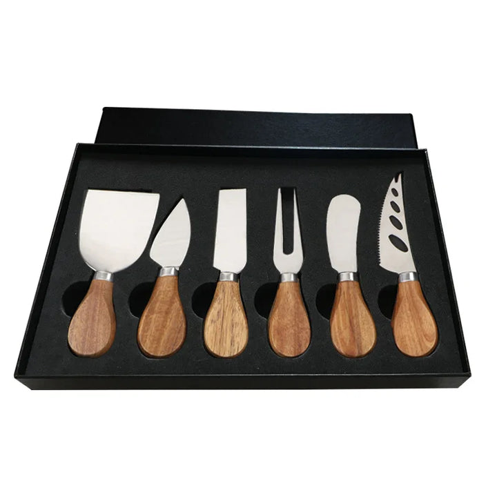 6stk Stålosterkniver for Charcuterie-boards og Bestikk | Skanto