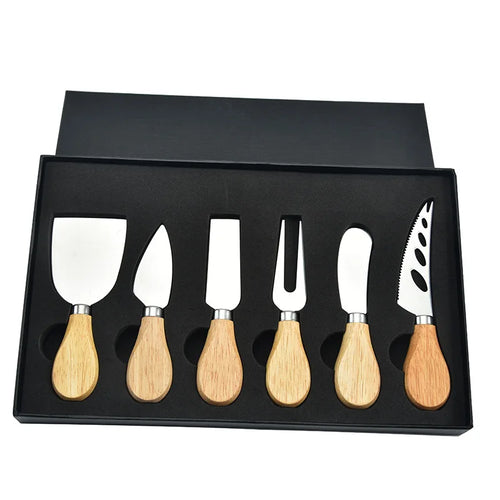 6stk Stålosterkniver for Charcuterie-boards og Bestikk | Skanto