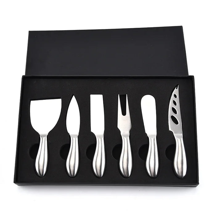 6stk Stålosterkniver for Charcuterie-boards og Bestikk | Skanto