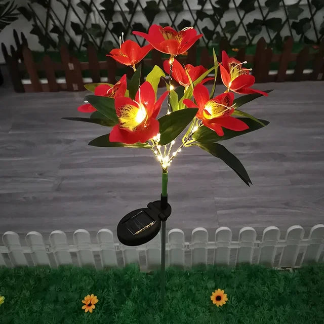 Skanto | Moderne utendørs solbelysning med 7 blomster