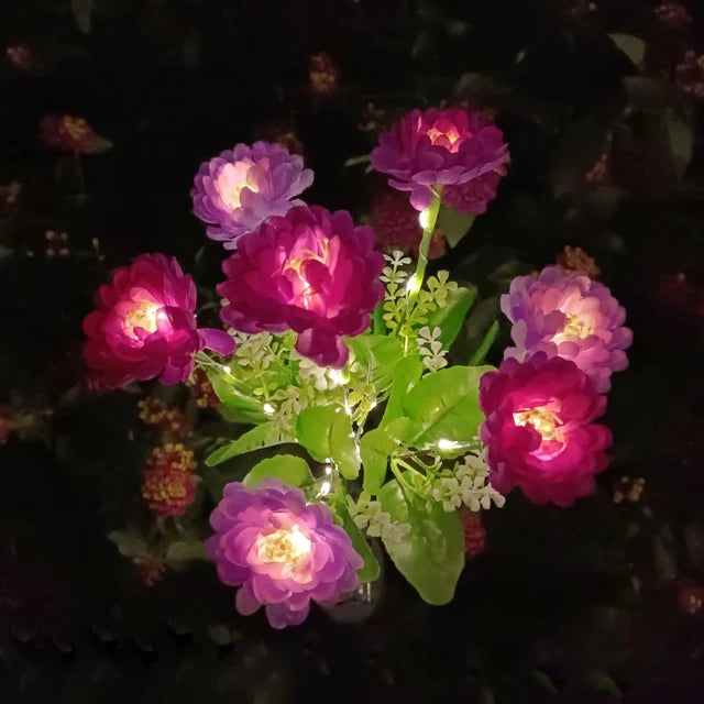 Skanto | Moderne utendørs solbelysning med 7 blomster
