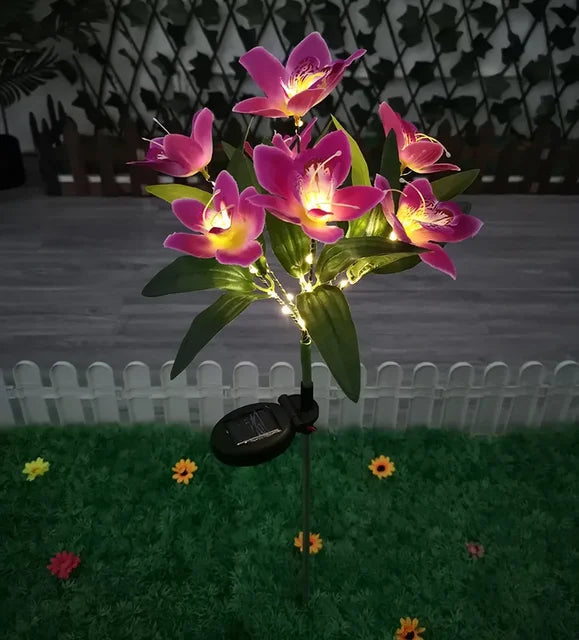 Skanto | Moderne utendørs solbelysning med 7 blomster