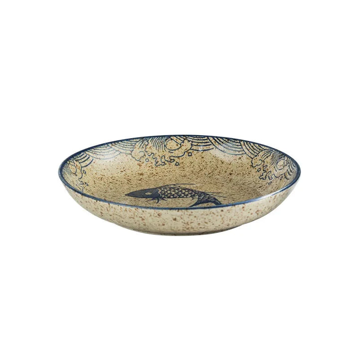 7" og 8" Underglaze Keramisk Rund Tallerken Husstands Kjøkkenverktøy | Skanto