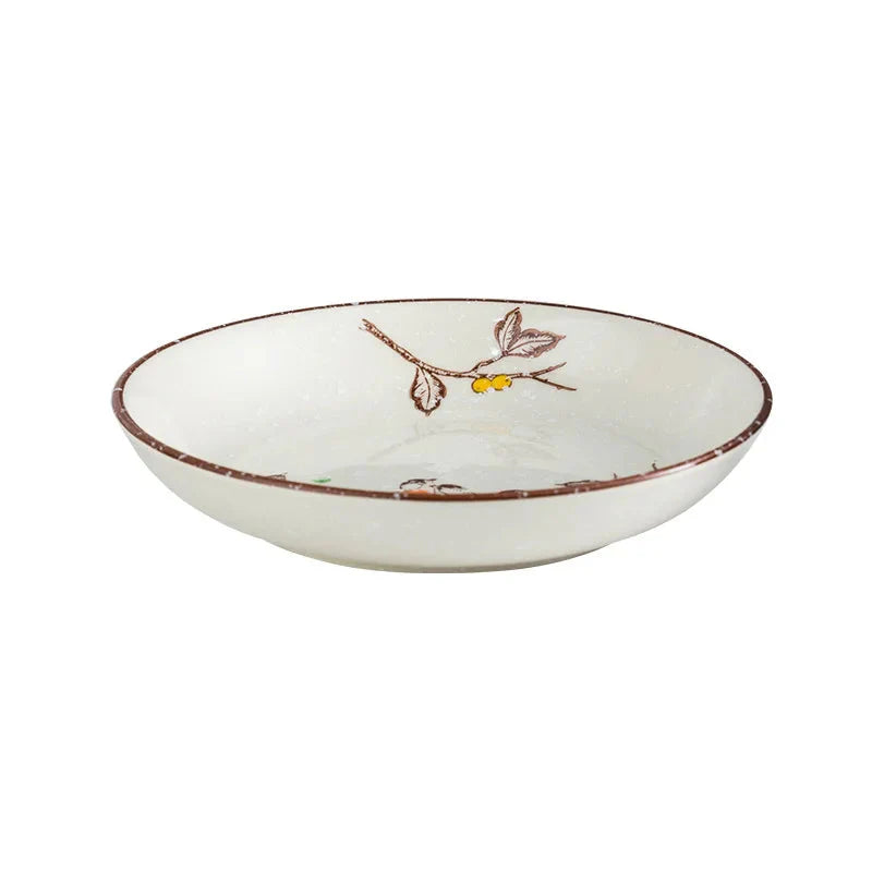 7" og 8" Underglaze Keramisk Rund Tallerken Husstands Kjøkkenverktøy | Skanto
