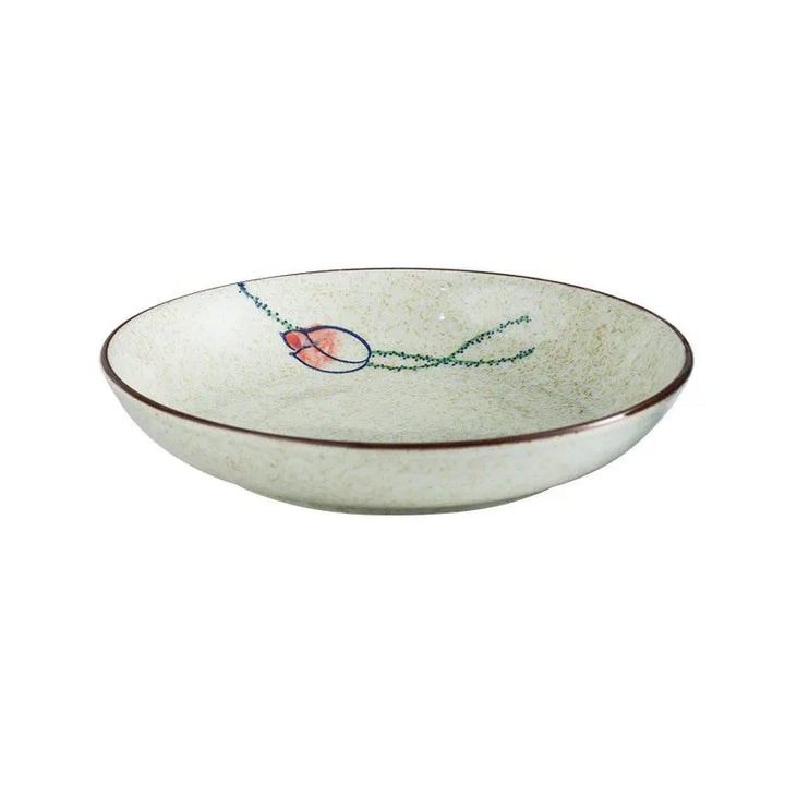 7" og 8" Underglaze Keramisk Rund Tallerken Husstands Kjøkkenverktøy | Skanto