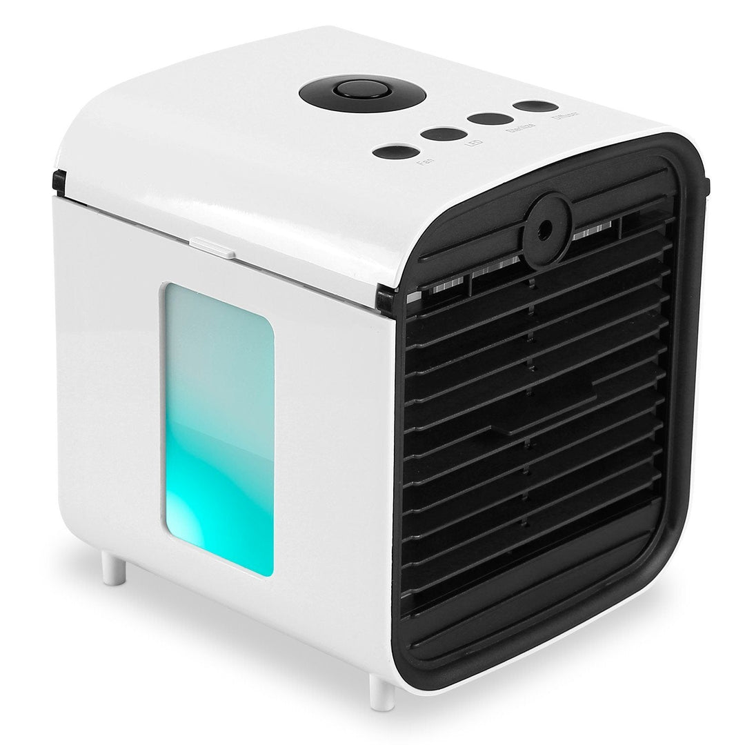 Skanto | 7-farger byttbar bærbar mini air conditioner kjøleovn vifte