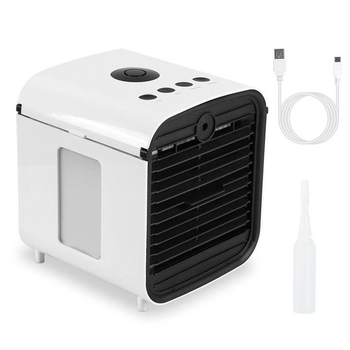 Skanto | 7-farger byttbar bærbar mini air conditioner kjøleovn vifte