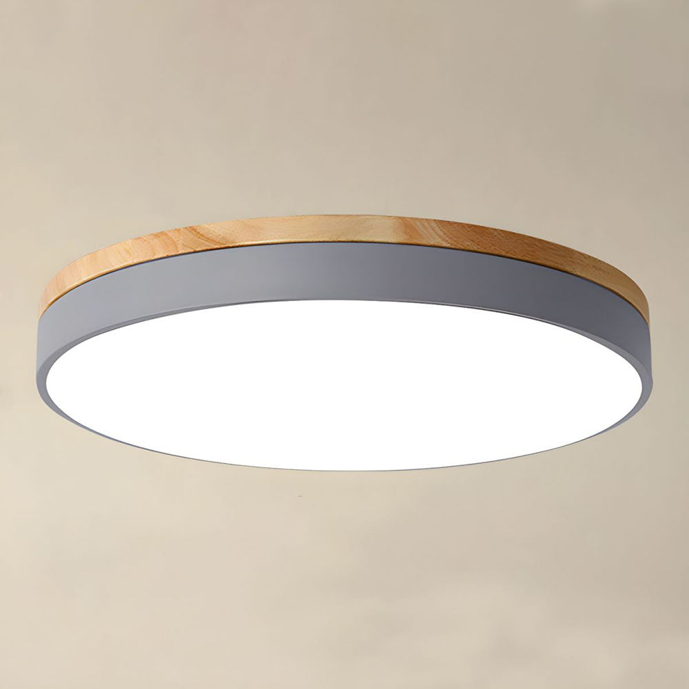 Skanto | Taklampe Naturlig Tre Flush Mount Fixture