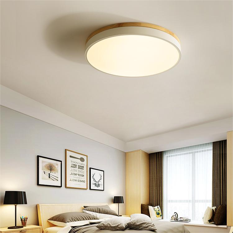 Skanto | Taklampe Naturlig Tre Flush Mount Fixture