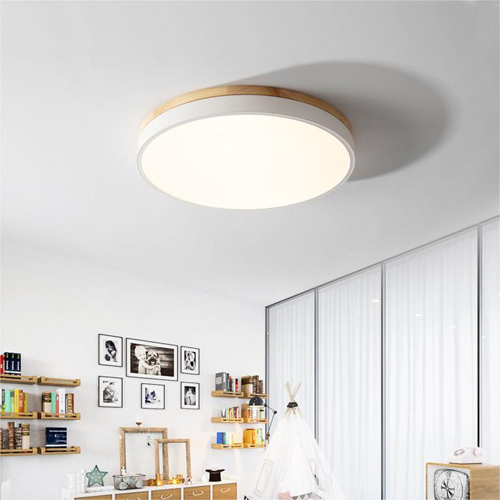 Skanto | Taklampe Naturlig Tre Flush Mount Fixture