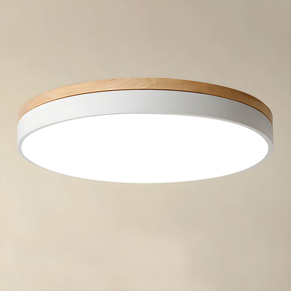 Skanto | Taklampe Naturlig Tre Flush Mount Fixture