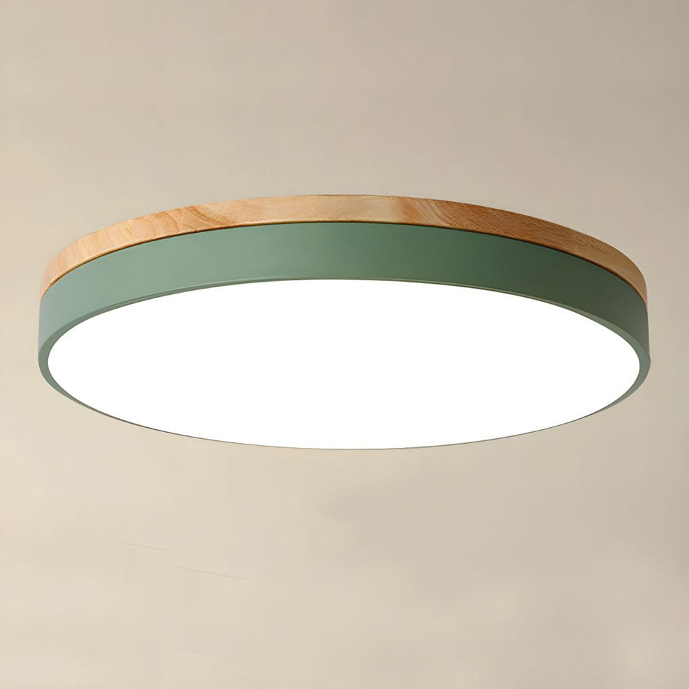 Skanto | Taklampe Naturlig Tre Flush Mount Fixture