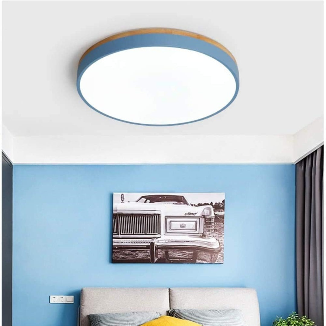 Skanto | Taklampe Naturlig Tre Flush Mount Fixture