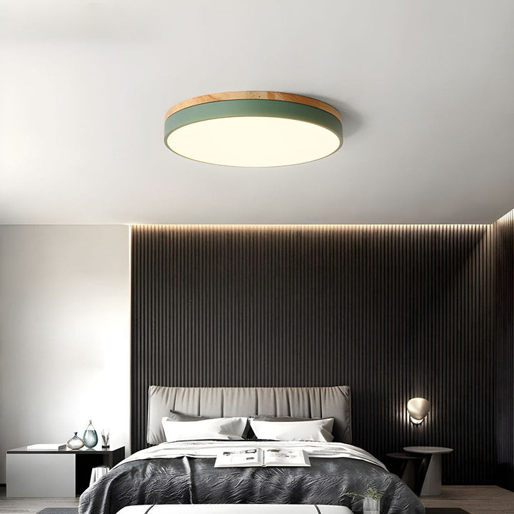 Skanto | Taklampe Naturlig Tre Flush Mount Fixture