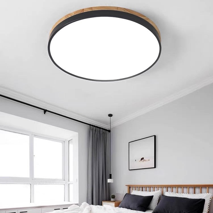 Skanto | Taklampe Naturlig Tre Flush Mount Fixture