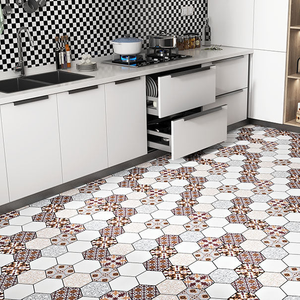 Skanto | Multi-Tonal Stil Vinyl Plank Gulv Peel og Stick Porselen Flis Utseende PVC Gulv