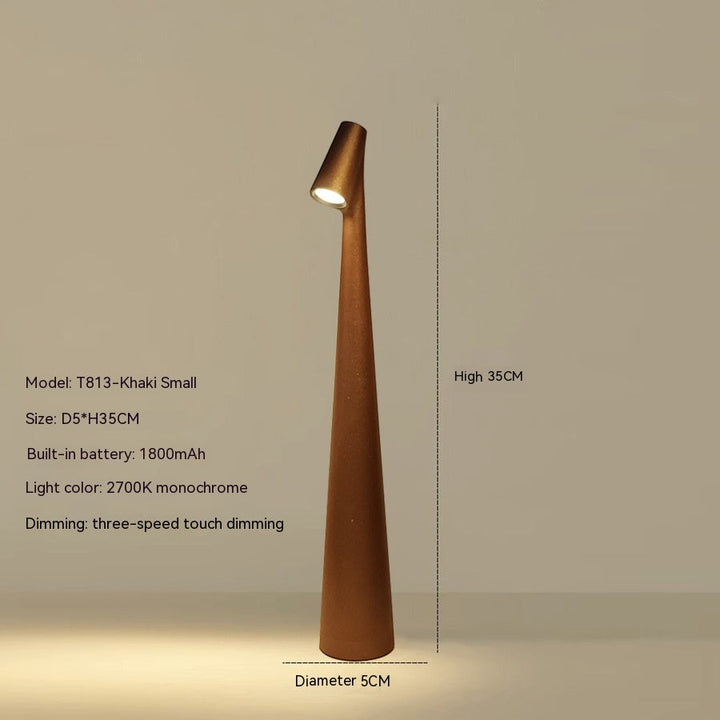 Skanto | Bordlampe Moderne Rød Metall LED Lys