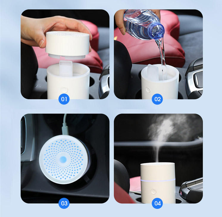 Skanto | Romdiffuser Aroma ultrasonisk vannmist luftfukter