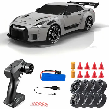 Skanto | Retro Drift Master – 4WD RC Bil med LED Lys