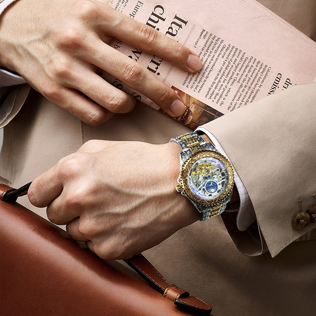 Skanto | Vintage Moon Automatisk Tourbillon Klokke