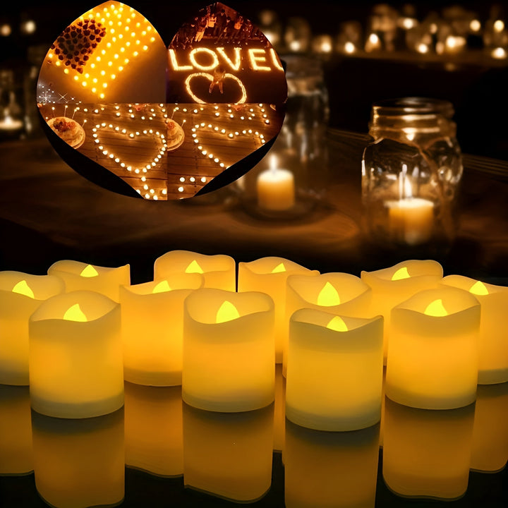 TwinkleLite Lys - Flameless Flammende Elektriske LED Lys | Skanto
