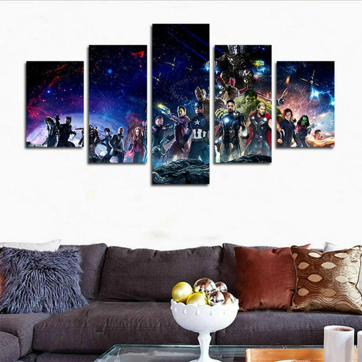 Sett med 5 Infinity War veggbilder