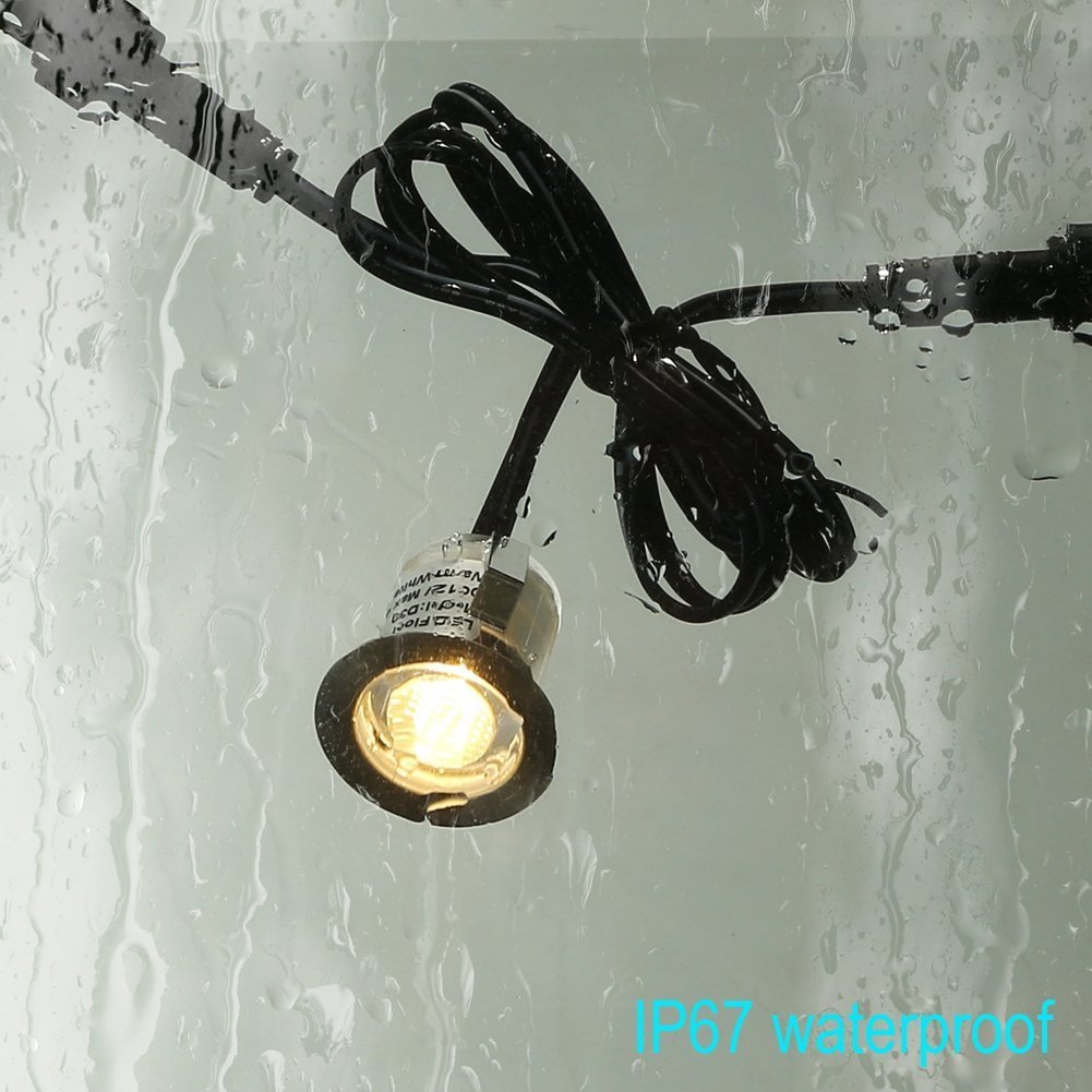 Norvo | Fvtled 10-Pack Rgb Led Utendørs Deck Lyskilder, Ip67 Vanntett, Lav Spenning For Hage & Terrasse