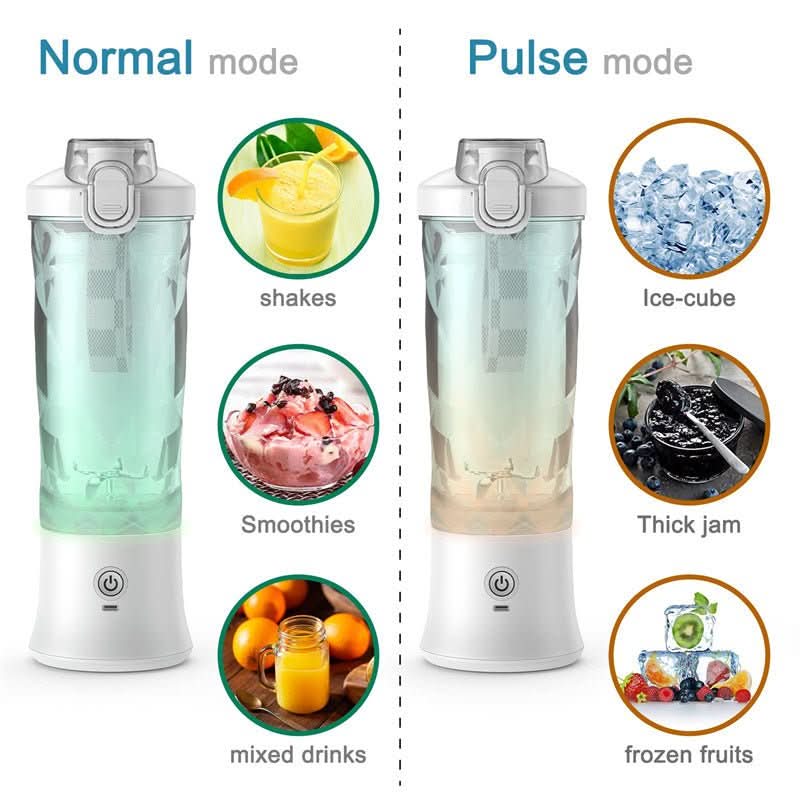 Skanto | Bærbar smoothieblender med 4000 mAh batteri & 600 ml kapasitet